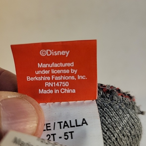 Vintage Walt Disney Mickey Mouse Grey Sock Cap Hat Beanie Size 2T - 5T - Picture 6 of 6